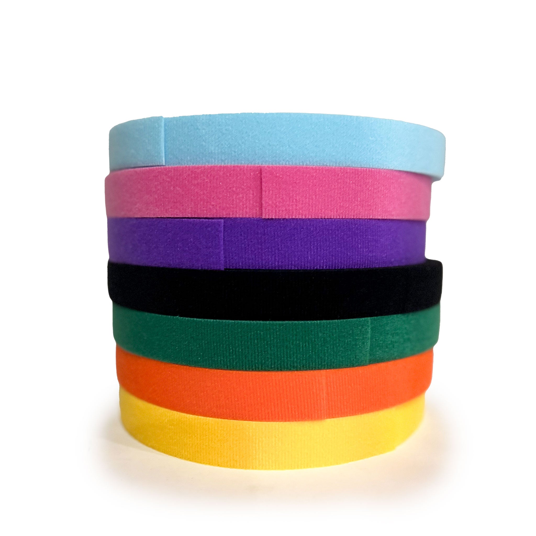 Seven colors of velcro one wrap