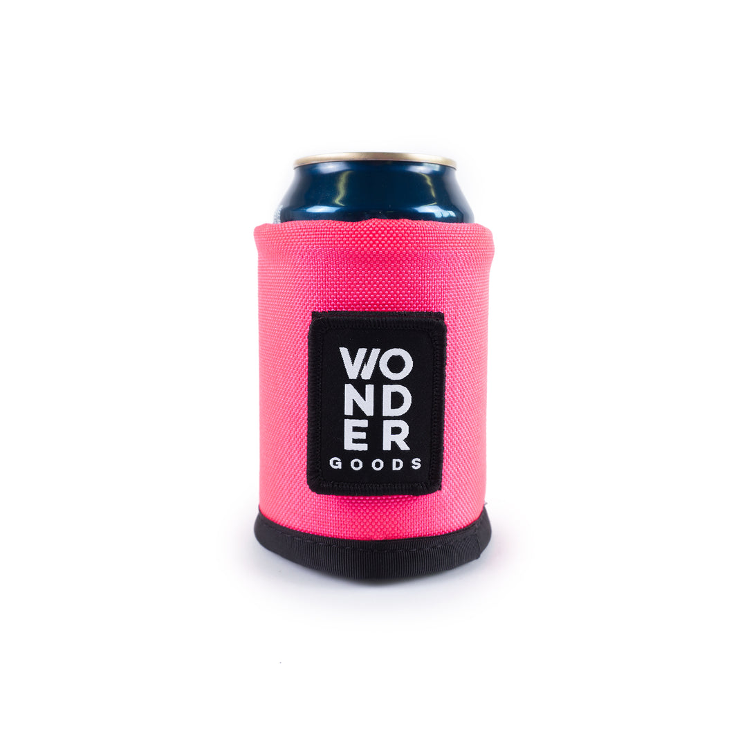 Hot Pink Wonder Goods beverage koozie