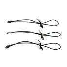 3 pack of black elastic shock cords for wonder goods bike bags